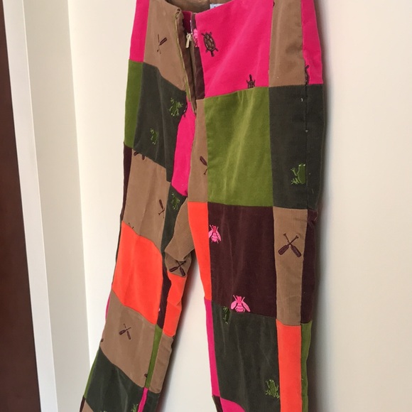 Vintage Lilly Pulitzer Patchwork Cords Pants - Picture 6 of 13